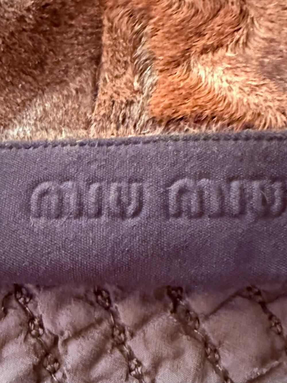 MIU MIU Hair On Vintage Handbag with Leather Handles and Fabric bottom and top - Picture 16 of 16